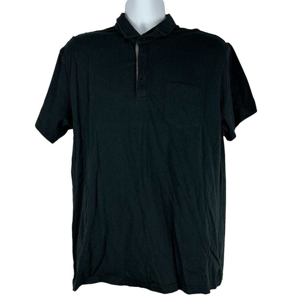 JOE Joseph Abboud Men's Black Slim Fit Polo Shirt Size XL